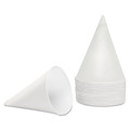 Konie Rolled Rim, Poly Bagged Paper Cone Cups, 4.5oz, White, PK5000 KCI 45KBR